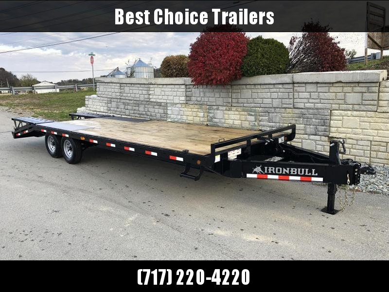 2022 Ironbull 102x24' Beavertail Deckover 14000# GVW * FULL WIDTH RAMPAGE RAMPS * I-BEAM FRAME * RUBRAIL/STAKE POCKETS/PIPE SPOOLS/D-RINGS * CHAIN TRAY * TUBE SIDE RAIL * DEXTER'S * 2-3-2 WARRANTY 2022 Ironbull 102x24' Beavertail Deckover 14000# GVW * FULL WIDTH RAMPAGE RAMPS * I-BEAM FRAME * RUBRAIL/STAKE POCKETS/PIPE SPOOLS/D-RINGS * CHAIN TRAY * TUBE SIDE RAIL * DEXTER'S * 2-3-2 WARRANTY