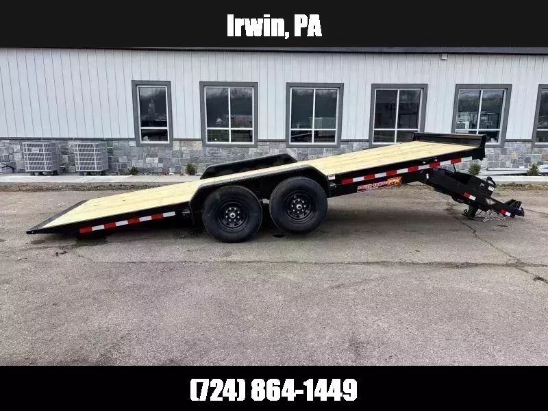 2026 H&H 7x20' Power Tilt Car Hauler Trailer 14000# GVW * POWER TILT * DUAL TOOLBOXES * 6" FRAME * DROP JACK * INTEGRATED TAIL LIGHTS * CHANNEL C/M 1752956179