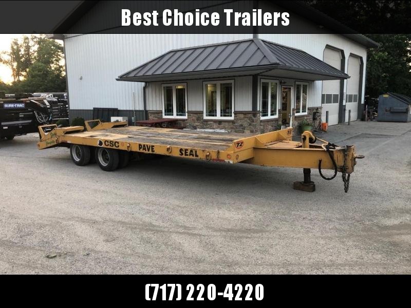USED Eager Beaver 102x25+5' Beavertail Deckover Flatbed Trailer 47100# GVW * AIR BRAKES * FLIPOVER RAMPS * 2 SPEED JACK * OAK DECK USED Eager Beaver 102x25+5' Beavertail Deckover Flatbed Trailer 47100# GVW * AIR BRAKES * FLIPOVER RAMPS * 2 SPEED JACK * OAK DECK