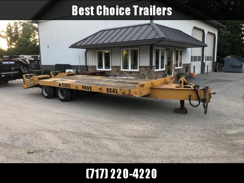 USED Eager Beaver 102x25+5' Beavertail Deckover Flatbed Trailer 47100# GVW * AIR BRAKES * FLIPOVER RAMPS * 2 SPEED JACK * OAK DECK USED Eager Beaver 102x25+5' Beavertail Deckover Flatbed Trailer 47100# GVW * AIR BRAKES * FLIPOVER RAMPS * 2 SPEED JACK * OAK DECK