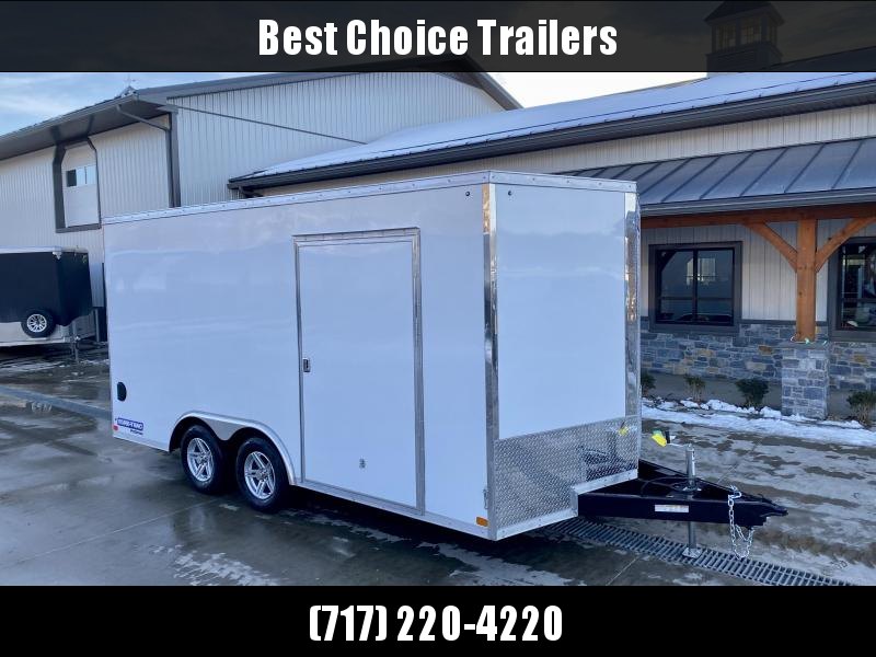 2022 Sure-Trac 8.5x16' Enclosed Cargo Trailer 7000# GVW * WHITE * 7' INTERIOR HEIGHT * PRO SERIES * TORSION * BACKUP LIGHTS * SCREWLESS * 1 PIECE ALUMINUM ROOF * TUBE STUDS * ALUMINUM WHEELS 2022 Sure-Trac 8.5x16' Enclosed Cargo Trailer 7000# GVW * WHITE * 7' INTERIOR HEIGHT * PRO SERIES * TORSION * BACKUP LIGHTS * SCREWLESS * 1 PIECE ALUMINUM ROOF * TUBE STUDS * ALUMINUM WHEELS