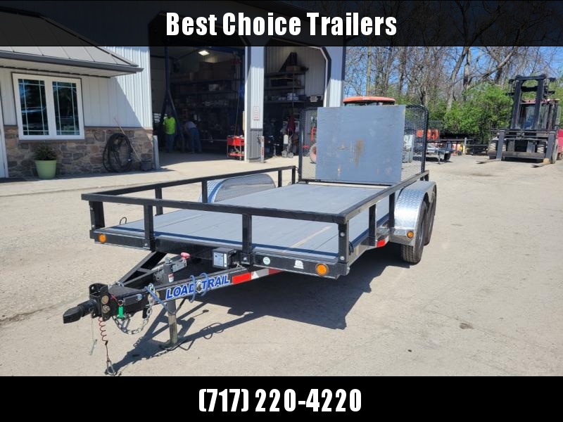 USED 2021 Load Trail 7x14' Commercial Utility Landscape Trailer * REMOVABLE SIDES * CHANNEL FRAME & TONGUE * TUBE GATE * ALUMINUM FENDERS * TUBE TOP * TIE DOWNS * CAST COUPLER * COLD WEATHER HARNESS * DEXTER AXLES * 2-3-2 WARRANTY USED 2021 Load Trail 7x14' Commercial Utility Landscape Trailer * REMOVABLE SIDES * CHANNEL FRAME & TONGUE * TUBE GATE * ALUMINUM FENDERS * TUBE TOP * TIE DOWNS * CAST COUPLER * COLD WEATHER HARNESS * DEXTER AXLES * 2-3-2 WARRANTY