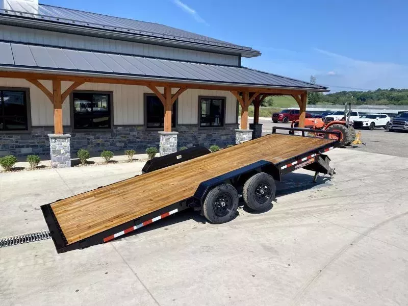 2026 H&H 7x20' Power Tilt Car Hauler Trailer 9990# GVW * RUBRAIL * D-RINGS * WINCH PLATE * POWER TILT * DUAL TOOLBOXES * 6" FRAME * DROP JACK * INTEGRATED TAIL LIGHTS * CHANNEL C/M