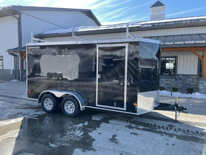 2020 Wells Cargo 7x16' Road Force Enclosed Contractor Trailer 7000# GVW * BLACK * CONTRACTOR PACKAGE * 3 LADDER RACKS * 3/4" WALLS * SCREWLESS .030 EXTERIOR * 1 PC ALUM ROOF * 6'6" HEIGHT * TUBE STUDS * RV DOOR * ARMOR GUARD * EXTENDED TRIPLE TUBE TONG 2020 Wells Cargo 7x16' Road Force Enclosed Contractor Trailer 7000# GVW * BLACK * CONTRACTOR PACKAGE * 3 LADDER RACKS * 3/4" WALLS * SCREWLESS .030 EXTERIOR * 1 PC ALUM ROOF * 6'6" HEIGHT * TUBE STUDS * RV DOOR * ARMOR GUARD * EXTENDED TRIPLE TUBE TONG