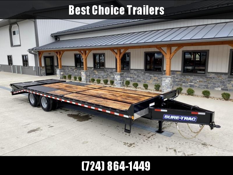 2023 Sure-Trac 102x25' HD Beavertail Deckover Trailer 22500# GVW * PAVER SPECIAL * OAK BEAVERTAIL/DECK/RAMPS * DEXTER AXLES * 12" I-BEAM * PIERCED FRAME * (10) 1" D-RINGS * CROSS TRAC BRACING 2023 Sure-Trac 102x25' HD Beavertail Deckover Trailer 22500# GVW * PAVER SPECIAL * OAK BEAVERTAIL/DECK/RAMPS * DEXTER AXLES * 12" I-BEAM * PIERCED FRAME * (10) 1" D-RINGS * CROSS TRAC BRACING
