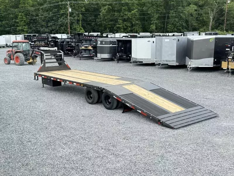 2026 MAXXD 102x32' YDX Gooseneck Hydraulic Dovetail Flatbed Trailer 22500# GVW * 12' DOVETAIL BLACKWOOD W/ CLEATS * DUAL HYDRAULIC JACKS * WINCH PLATE * 19# PIERCED I-BEAM FRAME * TORQUE TUBE * FRONT & SIDE TOOLBOXES * WIRELESS REMOTE * HDSS SUSPENSION