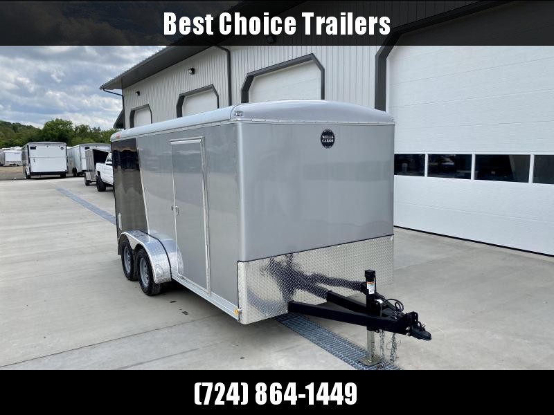 2020 Wells Cargo 7X16' Wagon HD Enclosed Motorcycle Trailer 9990# GVW * BLACK + SILVER * 6'8" INTERIOR HEIGHT * .030 EXTERIOR * HD RAMP DOOR * TRIPLE TUBE TONGUE * ADJUSTABLE COUPLER * D-RINGS * TORSION SUSPENSION * 7K JACK 2020 Wells Cargo 7X16' Wagon HD Enclosed Motorcycle Trailer 9990# GVW * BLACK + SILVER * 6'8" INTERIOR HEIGHT * .030 EXTERIOR * HD RAMP DOOR * TRIPLE TUBE TONGUE * ADJUSTABLE COUPLER * D-RINGS * TORSION SUSPENSION * 7K JACK