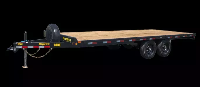2026 Big Tex Trailers 14OE 102x18' Flatbed Deckover Trailer 14000# GVW * CHANNEL FRAME & TONGUE * STAKE POCKTS/RUBRAIL * 8' SLIDE IN RAMPS * ADJUSTABLE COUPLER * DROP LEG JACK * SLIPPER SPRING SUSPENSION