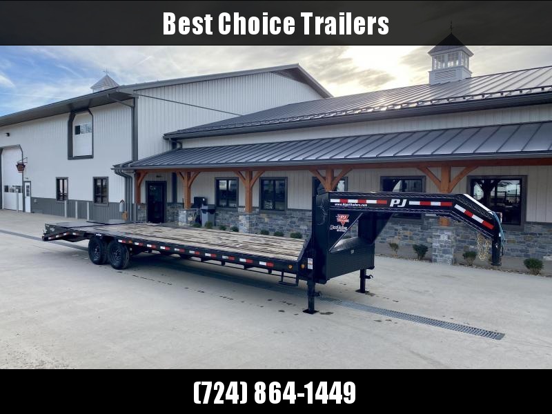 USED 2021 PJ Trailers 102x30' Gooseneck Deckover 14000# GVW * FULL WIDTH RAMPS * 12" I-BEAM * RUBRAIL/STAKE POCKETS/PIPE SPOOL * DUAL JACKS * FULL TOOLBOX * DEXTER'S * WINCH USED 2021 PJ Trailers 102x30' Gooseneck Deckover 14000# GVW * FULL WIDTH RAMPS * 12" I-BEAM * RUBRAIL/STAKE POCKETS/PIPE SPOOL * DUAL JACKS * FULL TOOLBOX * DEXTER'S * WINCH