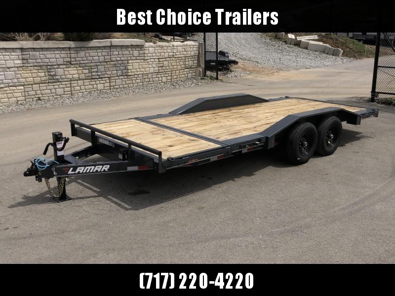 2020 Lamar 102x20 Gravity Tilt Equipment Trailer 14000# GVW * 16+4' SPLIT DECK * 102" DECK WITH DRIVE OVER FENDERS * GRAVITY TILT WITH STOP VALVE * TORSION AXLES * CHARCOAL POWDERCOAT * COLD WEATHER HARNESS * 12K JACK * RUBRAIL/STAKE POCKETS/PIPE SPOOLS 2020 Lamar 102x20 Gravity Tilt Equipment Trailer 14000# GVW * 16+4' SPLIT DECK * 102" DECK WITH DRIVE OVER FENDERS * GRAVITY TILT WITH STOP VALVE * TORSION AXLES * CHARCOAL POWDERCOAT * COLD WEATHER HARNESS * 12K JACK * RUBRAIL/STAKE POCKETS/PIPE SPOOLS