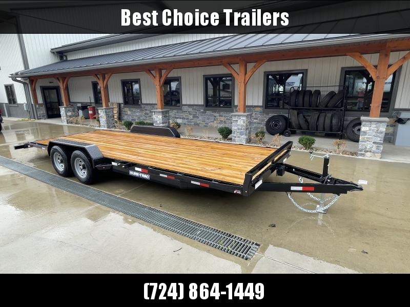 2022 Sure-Trac 7x22' Wood Deck Car Hauler 9900# GVW * RUBRAIL * REAR SLIDE OUT PUNCH PLATE FINGERJOINTED RAMPS * DIAMOND PLATE FENDERS * SEALED WIRING HARNESS * SET BACK JACK * STAKE POCKETS/D-RINGS * DIAMOND PLATE DOVETAIL 2022 Sure-Trac 7x22' Wood Deck Car Hauler 9900# GVW * RUBRAIL * REAR SLIDE OUT PUNCH PLATE FINGERJOINTED RAMPS * DIAMOND PLATE FENDERS * SEALED WIRING HARNESS * SET BACK JACK * STAKE POCKETS/D-RINGS * DIAMOND PLATE DOVETAIL