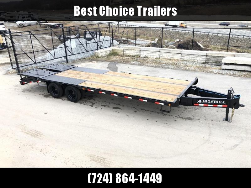 2020 Ironbull 102x26' Pintle Beavertail Deckover Trailer 30000# GVW * 15000# DEXTER'S * FULL WIDTH RAMPAGE RAMPS * PIERCED FRAME * UNDER FRAME BRIDGE * TORQUE TUBE * 17.5" RUBBER * MUD FLAPS 2020 Ironbull 102x26' Pintle Beavertail Deckover Trailer 30000# GVW * 15000# DEXTER'S * FULL WIDTH RAMPAGE RAMPS * PIERCED FRAME * UNDER FRAME BRIDGE * TORQUE TUBE * 17.5" RUBBER * MUD FLAPS