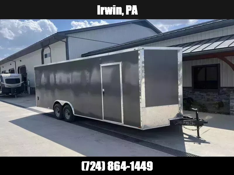 2026 Xtreme Cargo 8.5x20 Enclosed Car Hauler Trailer 7000# GVW * 7' HEIGHT UTV PKG * CHARCOAL .080 POLYCOR SEMI-SCREWLESS * RV DOOR * PLYWOOD WALLS & FLOOR * TUBE STUDS * D-RINGS * 6" TUBE FRAME 1776395965