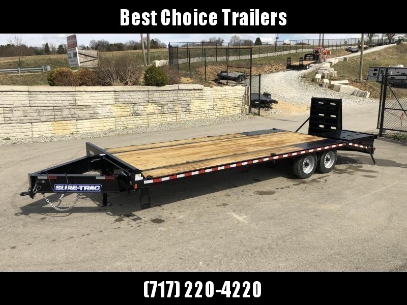 2021 Sure-Trac 102x25' HD Beavertail Deckover Trailer 22500# GVW * FULL WIDTH RAMPS * DUAL JACKS * TOOLBOX * DEXTER AXLES * 12" I-BEAM * PIERCED FRAME * RUBRAIL/STAKE POCKETS/PIPE SPOOLS/10 D-RINGS * CROSS TRAC BRACING * HD BEAVERTA 2021 Sure-Trac 102x25' HD Beavertail Deckover Trailer 22500# GVW * FULL WIDTH RAMPS * DUAL JACKS * TOOLBOX * DEXTER AXLES * 12" I-BEAM * PIERCED FRAME * RUBRAIL/STAKE POCKETS/PIPE SPOOLS/10 D-RINGS * CROSS TRAC BRACING * HD BEAVERTA