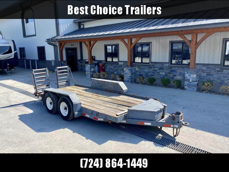 USED International 78x14' Equipment Trailer 8000# GVW * GRAY * HD PINTLE COUPLER * STAND UP RAMPS * D-RINGS/STAKE POCKETS * TOOLBOX * AS-IS USED International 78x14' Equipment Trailer 8000# GVW * GRAY * HD PINTLE COUPLER * STAND UP RAMPS * D-RINGS/STAKE POCKETS * TOOLBOX * AS-IS