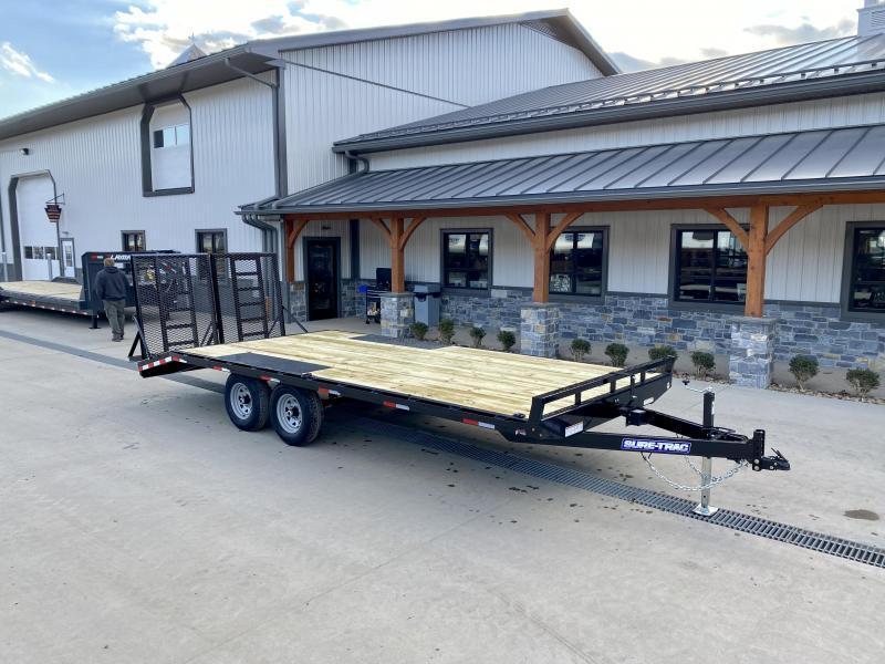2022 Sure-Trac 102x20 Beavertail Deckover Trailer 9900# GVW * HD SPLIT GATE + SPRING ASSIST * TUBE SIDE RAIL + CROSSMEMBERS * RUBRAIL/STAKE POCKETS/D-RINGS * SPARE MOUNT * ADJUSTABLE COUPLER * DROP LEG JACK 2022 Sure-Trac 102x20 Beavertail Deckover Trailer 9900# GVW * HD SPLIT GATE + SPRING ASSIST * TUBE SIDE RAIL + CROSSMEMBERS * RUBRAIL/STAKE POCKETS/D-RINGS * SPARE MOUNT * ADJUSTABLE COUPLER * DROP LEG JACK