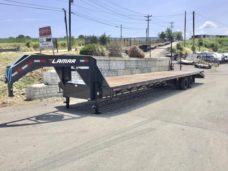 2020 Lamar 102x40' Gooseneck Beavertail Deckover Trailer 25900# * 12000# DEXTER AXLES * FULL WIDTH RAMPS * 12" / 22# I-BEAM * FRONT TOOLBOX / DUAL JACKS * UNDER FRAME BRIDGE 2020 Lamar 102x40' Gooseneck Beavertail Deckover Trailer 25900# * 12000# DEXTER AXLES * FULL WIDTH RAMPS * 12" / 22# I-BEAM * FRONT TOOLBOX / DUAL JACKS * UNDER FRAME BRIDGE