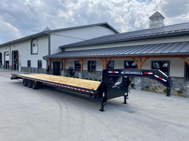 2022 Ironbull 102x40' Gooseneck Beavertail Deckover Trailer 21000# GVW * FULL WIDTH RAMPS * I-BEAM FRAME * UNDER FRAME BRIDGE * RUBRAIL/STAKE POCKETS/PIPE SPOOLS/D-RINGS * DUAL JACKS * FULL TOOLBOX * DEXTER'S * 6" TUBE BED FRAME * IRONCLAD WARRANTY 2022 Ironbull 102x40' Gooseneck Beavertail Deckover Trailer 21000# GVW * FULL WIDTH RAMPS * I-BEAM FRAME * UNDER FRAME BRIDGE * RUBRAIL/STAKE POCKETS/PIPE SPOOLS/D-RINGS * DUAL JACKS * FULL TOOLBOX * DEXTER'S * 6" TUBE BED FRAME * IRONCLAD WARRANTY