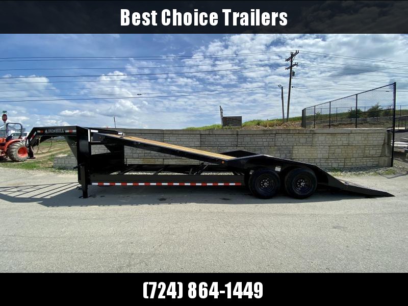 2021 Iron Bull 102x26' Gooseneck Low Profile Power Tilt Equipment Trailer 14000# GVW * DUAL JACKS * WINCH PLATE * D-RINGS/RUBRAIL/STAKE POCKETS/CHAIN SPOOLS * DRIVE OVER FENDERS * TOOLBOX 2021 Iron Bull 102x26' Gooseneck Low Profile Power Tilt Equipment Trailer 14000# GVW * DUAL JACKS * WINCH PLATE * D-RINGS/RUBRAIL/STAKE POCKETS/CHAIN SPOOLS * DRIVE OVER FENDERS * TOOLBOX