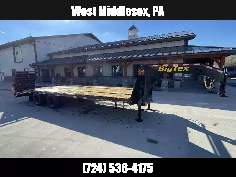 2026 Big Tex Trailers 22GN 102x25' HD Gooseneck Beavertail Deckover Trailer 23900# GVW * FULL WIDTH RAMPS * PIERCED BEAM FRAME * HDSS SUSPENSION * DUAL 25K SEMI STYLE JACKS * TOOLBOX * 30K NECK 1760755715