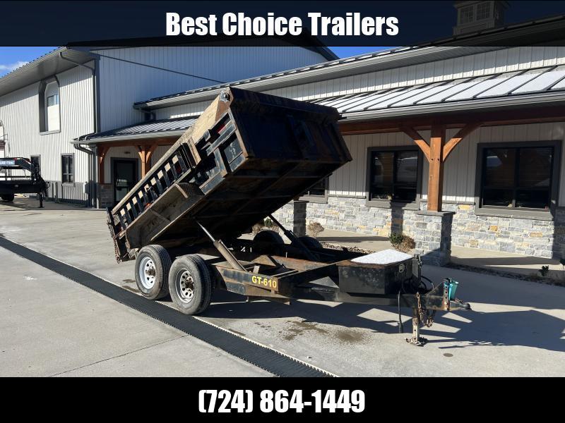 USED 2019 Griffin Trailers 6X10 Low Profile Dump Trailer 9990 GVW * RAMPS * COMBO GATE * TARP KIT * DUAL PISTON