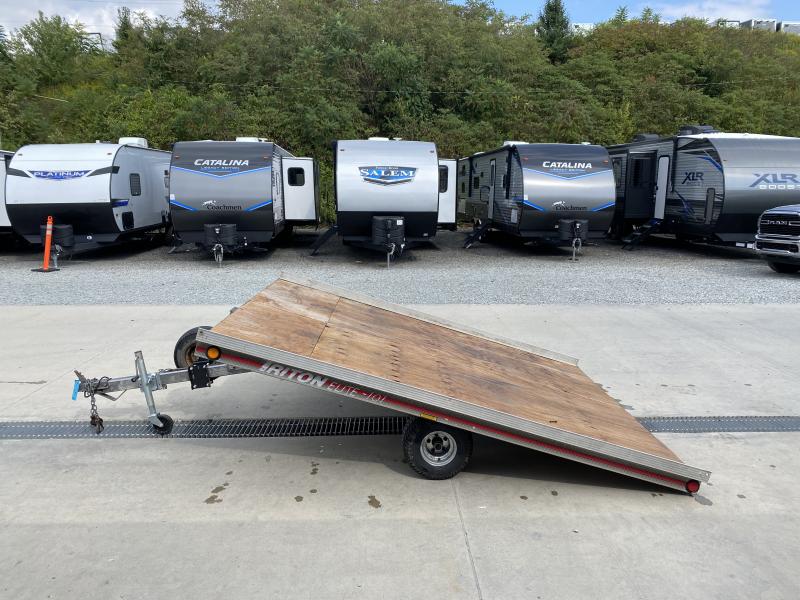 USED Triton 8x10' Aluminum Tilt Utility/Snowmobile Trailer 1880 GVW