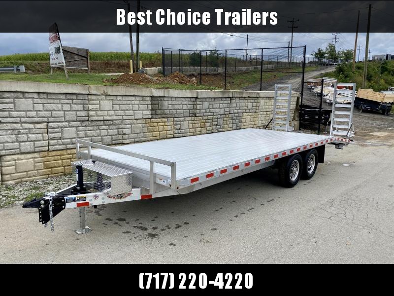 2021 H&H 102x22' Aluminum Beavertail Deckover Trailer 14000# GVW * TORSION * ALUMINUM STAND UP RAMPS W/ SPRING ASSIST * STACKED CHANNEL FRAME * CHANNEL C/M * 12K JACK * ADJUSTABLE COUPLER * SELF CLEANING ALUMINUM DOVETAIL * ALUMNIUM WHEELS * EXTRUDED FLOO 2021 H&H 102x22' Aluminum Beavertail Deckover Trailer 14000# GVW * TORSION * ALUMINUM STAND UP RAMPS W/ SPRING ASSIST * STACKED CHANNEL FRAME * CHANNEL C/M * 12K JACK * ADJUSTABLE COUPLER * SELF CLEANING ALUMINUM DOVETAIL * ALUMNIUM WHEELS * EXTRUDED FLOO