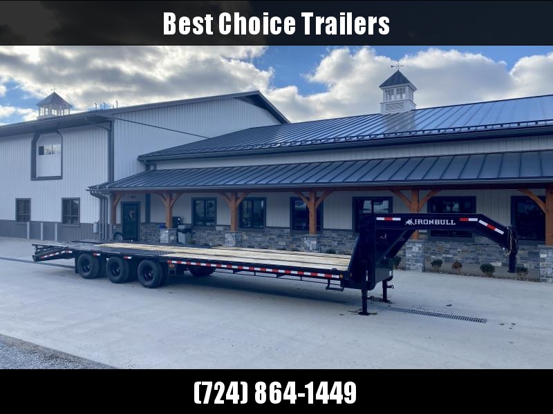2022 Ironbull 102x36' Gooseneck Beavertail Deckover Trailer 30000# GVW * 10K DEXTER AXLES * HDSS SUSPENSION * FULL WIDTH RAMPS * PIERCED FRAME * SPARE TIRE * UNDER FRAME BRIDGE * TORQUE TUBE * RUBRAIL/STAKE POCKETS/PIPE SPOOLS/D-RINGS * DUAL JACKS 2022 Ironbull 102x36' Gooseneck Beavertail Deckover Trailer 30000# GVW * 10K DEXTER AXLES * HDSS SUSPENSION * FULL WIDTH RAMPS * PIERCED FRAME * SPARE TIRE * UNDER FRAME BRIDGE * TORQUE TUBE * RUBRAIL/STAKE POCKETS/PIPE SPOOLS/D-RINGS * DUAL JACKS