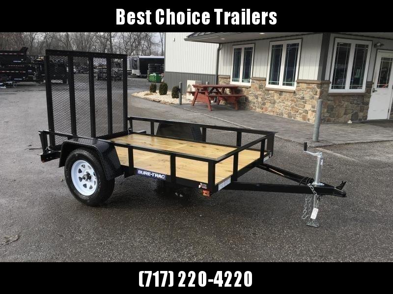 2021 Sure-Trac 5x8' Utility Landscape Trailer 2990# GVW * 2X2" TUBE GATE C/M + FOLD FLAT * TOOLESS GATE REMOVAL * CHANNEL TONGUE * REAR BOARD RETAINER * HD FENDERS * ZINC JACK * RADIAL TIRES * POWDERCOATED 2021 Sure-Trac 5x8' Utility Landscape Trailer 2990# GVW * 2X2" TUBE GATE C/M + FOLD FLAT * TOOLESS GATE REMOVAL * CHANNEL TONGUE * REAR BOARD RETAINER * HD FENDERS * ZINC JACK * RADIAL TIRES * POWDERCOATED