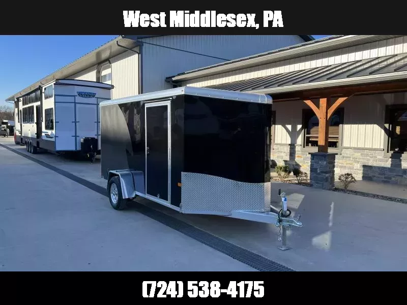 2026 Neo 6x12 NAMR Aluminum Enclosed Motorcycle Trailer Single Axle 2990# GVW * CABLELESS RAMP DOOR * BLACK/CHARCOAL* VINYL WALLS * ALUMINUM WHEELS * SPORT TIE DOWN PACKAGE * CABLELESS RAMP DOOR * NXP DOOR * REAR STABILIZER JACKS 1755795974