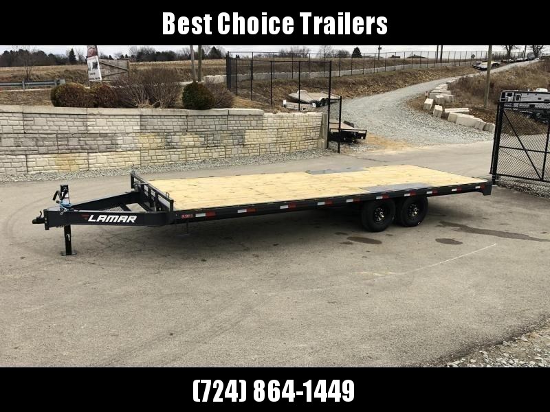 2022 Lamar 102x24' Flatbed Deckover Trailer 14000# GVW * 8' SLIDE IN RAMPS * CHARCOAL * TOOL TRAY * HD CAST COUPLER * I-BEAM FRAME * 16" O.C. C/M * RUBRAIL/STAKE POCKETS/PIPE SPOOLS * CHANNEL SIDE RAIL * 12K JACK 2022 Lamar 102x24' Flatbed Deckover Trailer 14000# GVW * 8' SLIDE IN RAMPS * CHARCOAL * TOOL TRAY * HD CAST COUPLER * I-BEAM FRAME * 16" O.C. C/M * RUBRAIL/STAKE POCKETS/PIPE SPOOLS * CHANNEL SIDE RAIL * 12K JACK