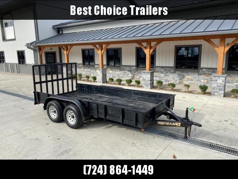 USED 2007 Parker 7x14' Utility Trailer 7700# GVW * WOOD SIDES * D-RINGS * HD TUBE GATE USED 2007 Parker 7x14' Utility Trailer 7700# GVW * WOOD SIDES * D-RINGS * HD TUBE GATE