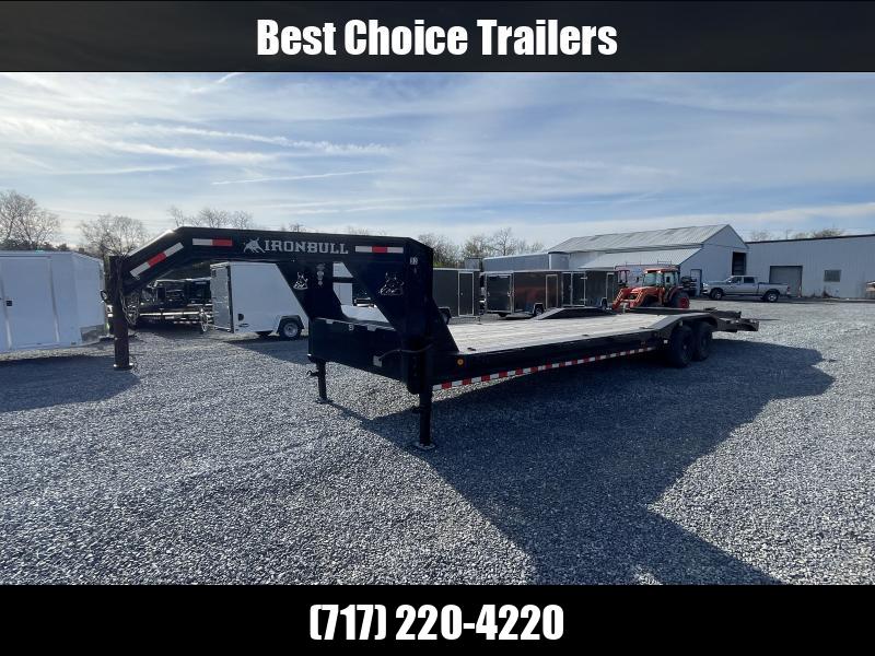 USED 2020 Ironbull 102x34' Gooseneck 2-Car Hauler Trailer 14000# GVW * OVERWIDTH RAMPS * 102" DECK * DRIVE OVER FENDERS * BUGGY HAULER * DUAL JACKS * TOOLBOX USED 2020 Ironbull 102x34' Gooseneck 2-Car Hauler Trailer 14000# GVW * OVERWIDTH RAMPS * 102" DECK * DRIVE OVER FENDERS * BUGGY HAULER * DUAL JACKS * TOOLBOX