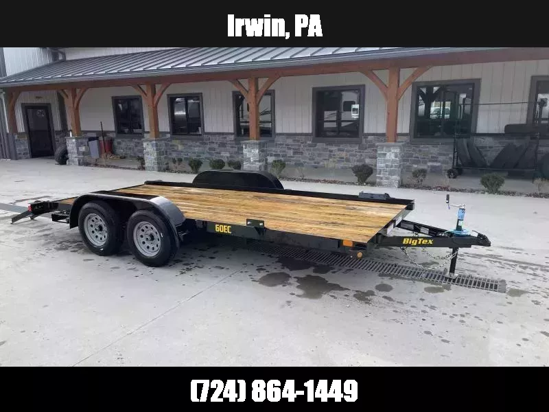 2026 Big Tex Trailers 60EC 7x18' Car Hauler Trailer 6000# GVW * 2-AXLE BRAKES * 5" FRAME * DEXTER AXLES * REMOVABLE FENDERS 1764818094