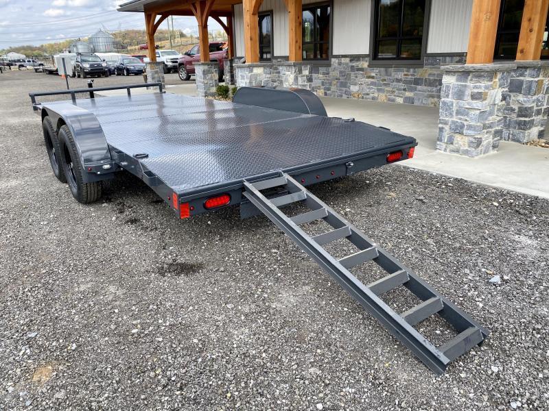 2021 Lamar 7x18 7000# Wood Deck Car Hauler Trailer * 11GA STEEL DECK