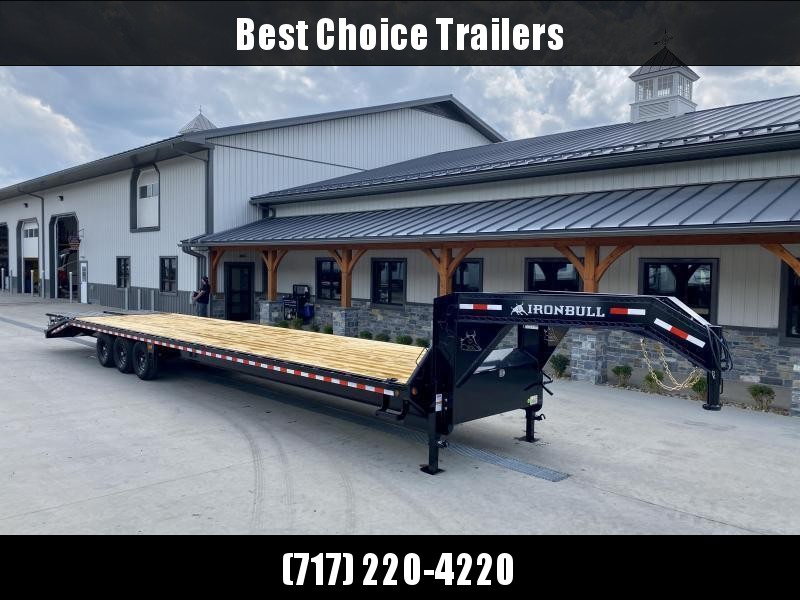 2022 Ironbull 102x30' Gooseneck Beavertail Deckover Trailer 21000# GVW * FULL WIDTH RAMPS * I-BEAM FRAME * UNDER FRAME BRIDGE * RUBRAIL/STAKE POCKETS/PIPE SPOOLS/D-RINGS * DUAL JACKS * FULL TOOLBOX * DEXTER'S * 6" TUBE BED FRAME * IRONCLAD WARRANTY 2022 Ironbull 102x30' Gooseneck Beavertail Deckover Trailer 21000# GVW * FULL WIDTH RAMPS * I-BEAM FRAME * UNDER FRAME BRIDGE * RUBRAIL/STAKE POCKETS/PIPE SPOOLS/D-RINGS * DUAL JACKS * FULL TOOLBOX * DEXTER'S * 6" TUBE BED FRAME * IRONCLAD WARRANTY