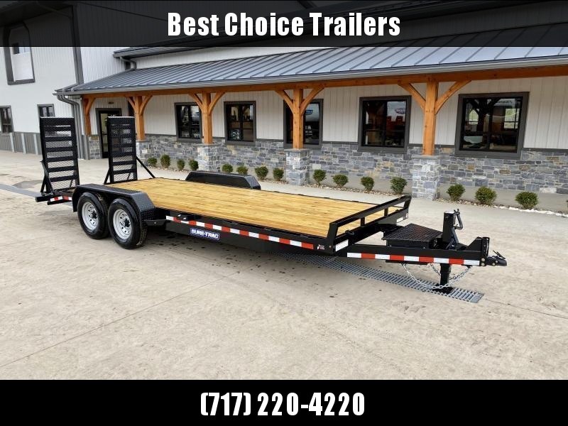 2022 Sure-Trac 7x18' Equipment Trailer 9900# GVW * TOOLBOX * 12K JACK * DELUXE OVERWIDTH 4" CHANNEL RAMPS W/ MESH * RUBRAIL/STAKE POCKETS/D-RINGS * HD FENDERS * SPARE MOUNT * SEALED HARNESS 2022 Sure-Trac 7x18' Equipment Trailer 9900# GVW * TOOLBOX * 12K JACK * DELUXE OVERWIDTH 4" CHANNEL RAMPS W/ MESH * RUBRAIL/STAKE POCKETS/D-RINGS * HD FENDERS * SPARE MOUNT * SEALED HARNESS