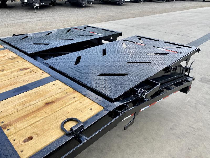 2022 Ironbull 102x25' Pintle Beavertail Deckover Trailer 22000# GVW ...