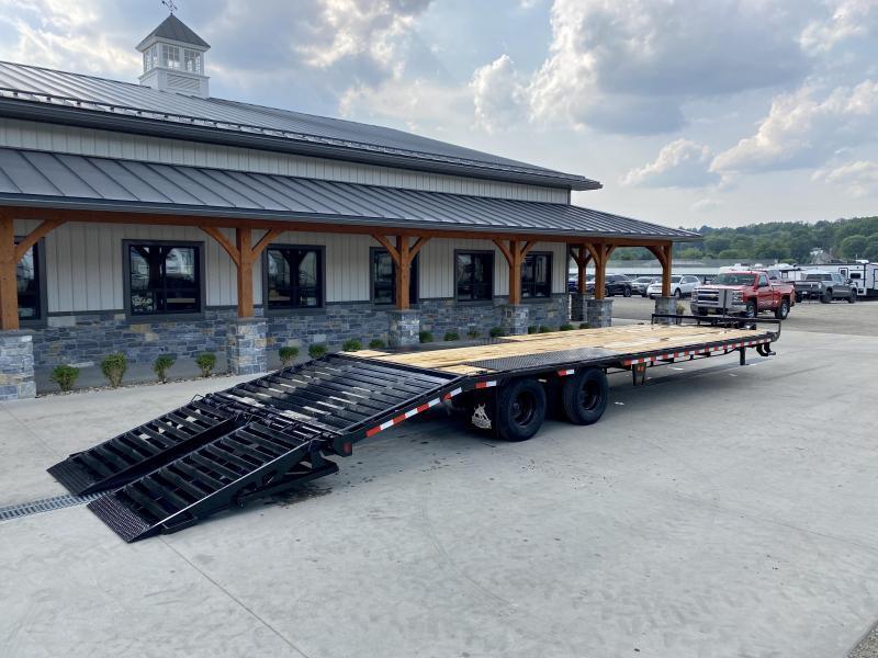 2022 Ironbull 102x25' Pintle Beavertail Deckover Trailer 22000# GVW ...
