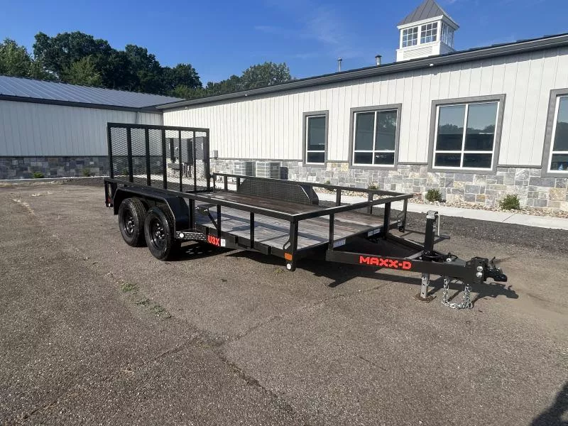 2025 Maxxd 7x14' U3X Utility Landscape Trailer 7000# GVW * ADJUSTABLE COUPLER * DROP LEG JACK * SEALED HARNESS * 2" TUBE TOPRAIL * 1' DOVE * LAY FLAT/TUBE GATE W/SPRING ASSIST * DOUBLE BROKE FENDERS * TRIPLE TUBE TONGUE * SLIPPER SUSP * GREY + PRIMER