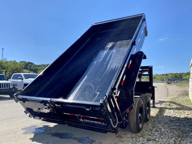 2022 Iron Bull 7x16' Gooseneck High Side Dump Trailer 14000 GVW * 4