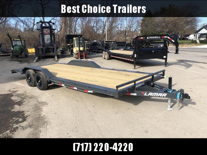 2022 Lamar 102x22' Car Hauler Trailer 14000# GVW * SLIDE IN RAMPS * CHARCOAL * 102" DECK * DRIVE OVER FENDERS * CHARCOAL 2022 Lamar 102x22' Car Hauler Trailer 14000# GVW * SLIDE IN RAMPS * CHARCOAL * 102" DECK * DRIVE OVER FENDERS * CHARCOAL