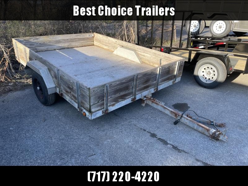 Used 7X10 Single Axle Utility Trailer 2990# GVW * STEEL DP FLOOR Used 7X10 Single Axle Utility Trailer 2990# GVW * STEEL DP FLOOR