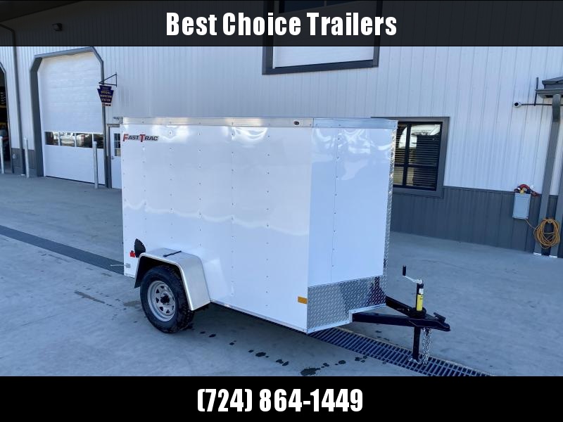 2022 Wells Cargo 5x8' Fastrac Enclosed Cargo Trailer 2990# GVW * WHITE EXTERIOR * SINGLE SWING DOOR 2022 Wells Cargo 5x8' Fastrac Enclosed Cargo Trailer 2990# GVW * WHITE EXTERIOR * SINGLE SWING DOOR
