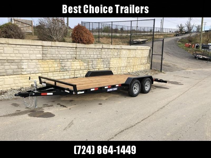 2021 Sure-Trac 7x18 Wood Deck Car Hauler 7000# GVW * REAR SLIDE OUT PUNCH PLATE FINGERJOINTED RAMPS * DIAMOND PLATE FENDERS * SEALED WIRING HARNESS * SET BACK JACK * STAKE POCKETS/D-RINGS * DIAMOND PLATE DOVETAIL 2021 Sure-Trac 7x18 Wood Deck Car Hauler 7000# GVW * REAR SLIDE OUT PUNCH PLATE FINGERJOINTED RAMPS * DIAMOND PLATE FENDERS * SEALED WIRING HARNESS * SET BACK JACK * STAKE POCKETS/D-RINGS * DIAMOND PLATE DOVETAIL