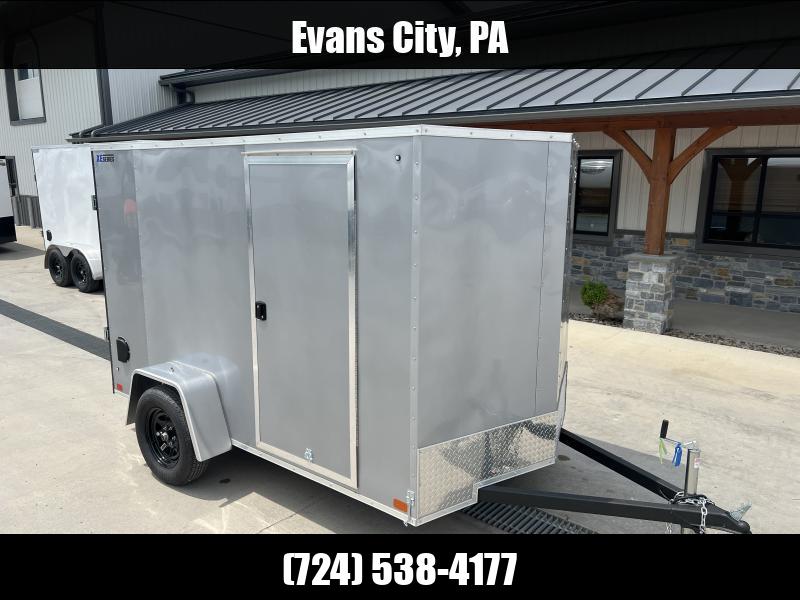 NEW ITI Cargo 6x10' Enclosed Cargo Trailer 2990# GVW * SILVER EXTERIOR * 16" O.C. FLOOR AND WALL UPGRADE * 030 SEMI-SCREWLESS EXTERIOR * RV DOOR * 1 PC ALUMINUM ROOF * TRUCKBED LINER ON TONGUE AND SILLS * UNDERCOATED * VAPOR BARRIER 1750183915