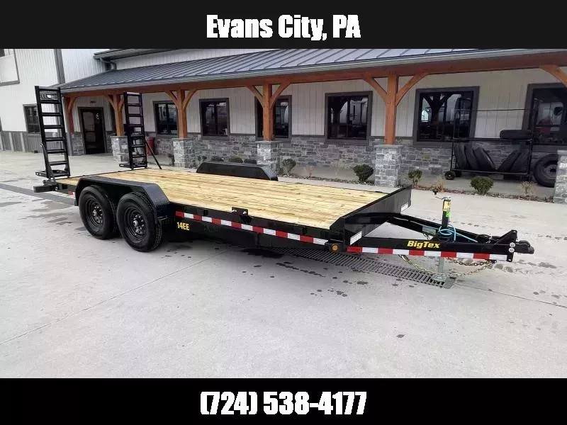 2026 Big Tex Trailers 14EB 7x18' Equipment Trailer 14000# GVW * STAND UP EQUIPMENT RAMPS * REMOVABLE FENDERS * DROP LEG JACK * ADJUSTABLE CAST COUPLER 1762299443