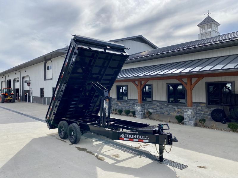 2022 Ironbull 8x14' Deckover Dump Trailer 14000# GVW * TARP KIT * 10" I-BEAM FRAME * BED RUNNERS * 12K JACK * FOLD DOWN SIDES * OVERSIZE 5x20 SCISSOR * INTGRATED KEYWAY/10GA WALLS * DEXTER'S * IRONCLAD WARRANTY 2022 Ironbull 8x14' Deckover Dump Trailer 14000# GVW * TARP KIT * 10" I-BEAM FRAME * BED RUNNERS * 12K JACK * FOLD DOWN SIDES * OVERSIZE 5x20 SCISSOR * INTGRATED KEYWAY/10GA WALLS * DEXTER'S * IRONCLAD WARRANTY