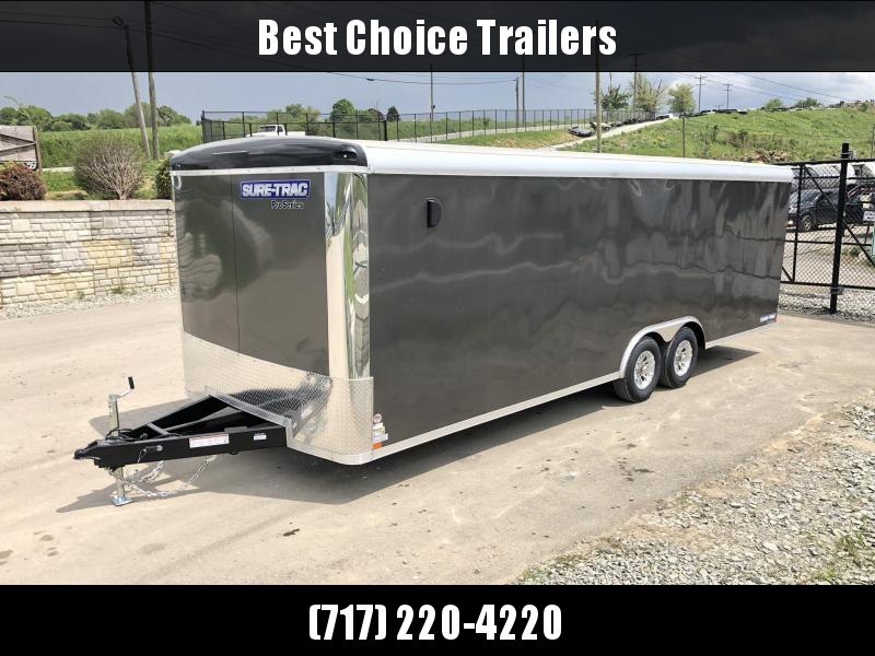 2019 Sure-Trac 8.5x20' 9900# STR Commercial Enclosed Cargo Trailer * ROUND TOP * RAMP DOOR * CHARCOAL * SCREWLESS * ONE PIECE ROOF * ALUMINUM WHEELS 2019 Sure-Trac 8.5x20' 9900# STR Commercial Enclosed Cargo Trailer * ROUND TOP * RAMP DOOR * CHARCOAL * SCREWLESS * ONE PIECE ROOF * ALUMINUM WHEELS