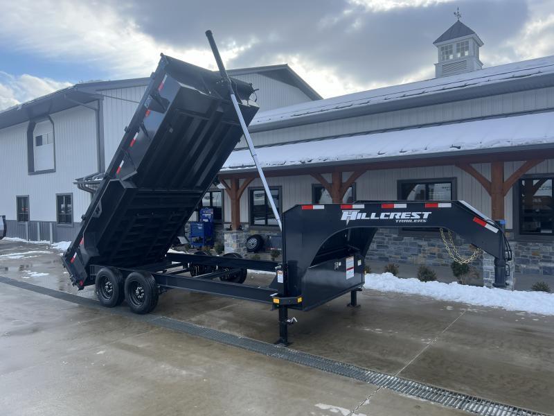高評価の贈り物 2025 Hillcrest Trailers 7x16' Gooseneck Dump Trailer 17600 ジャケット・アウター